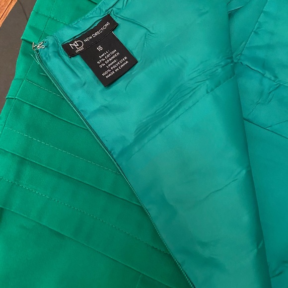 NEW DIRECTIONS Women Green Sleeveless  Sundress - Picture 4 of 12